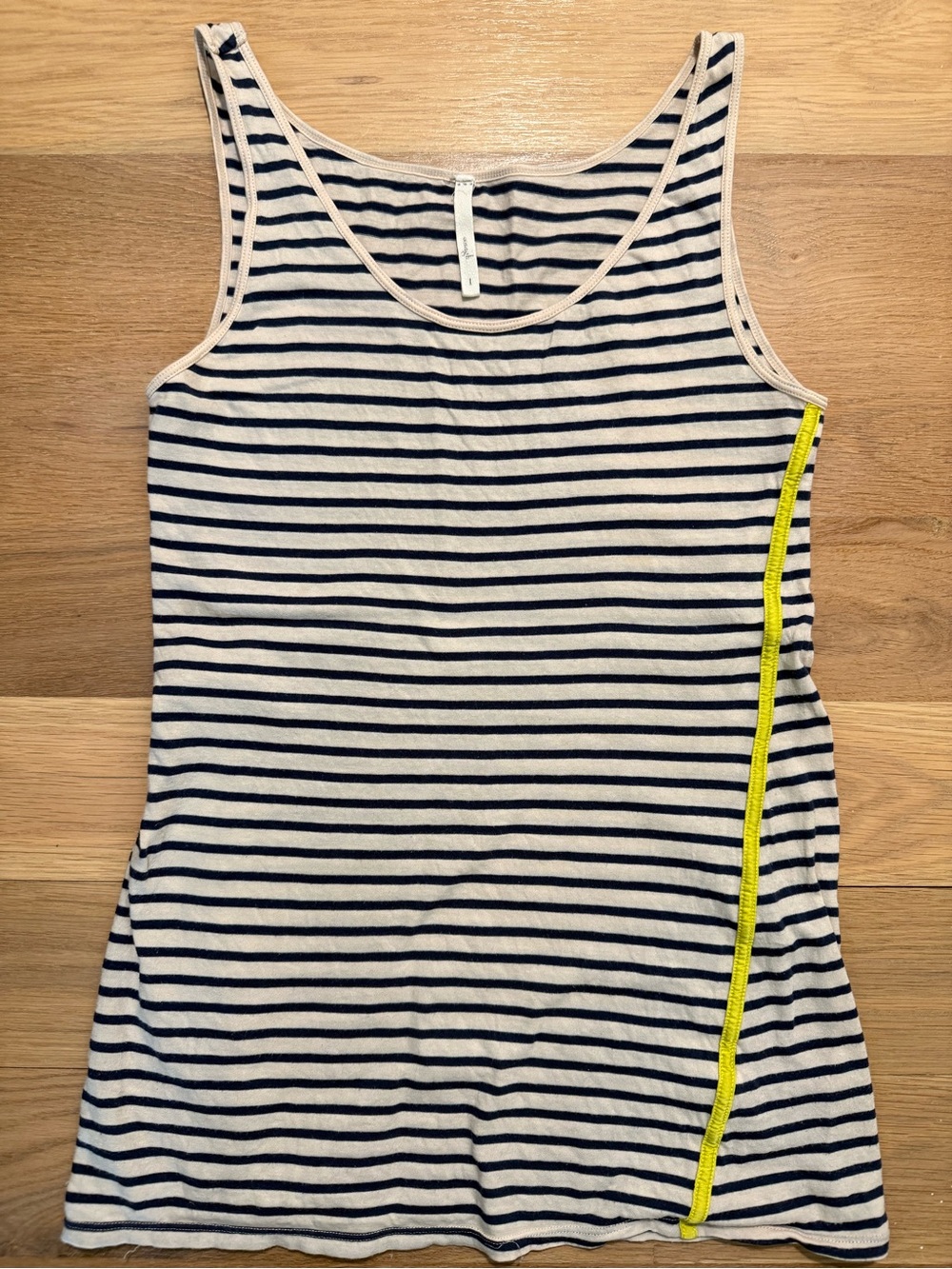 Oonagh by Nanette Lepore Navy and White Striped Tank Top